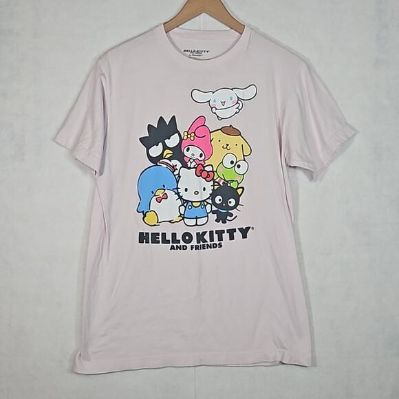 Sanrio Hello Kitty & Friends Light Pink Graphic Short Sleeve T-shirt - Picture 1 of 7